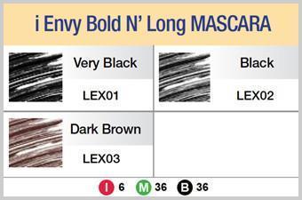 #LEX iENVY by Kiss Bold N Long Mascara (6PC) - Multiple Colors