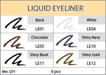 #LE RK by Kiss Classic Liquid Eyeliner (6PC) - Multiple Colors
