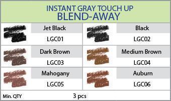 Kiss Instant Gray Touch Up Blend-Away #LGC (3PC) - Multiple Colors
