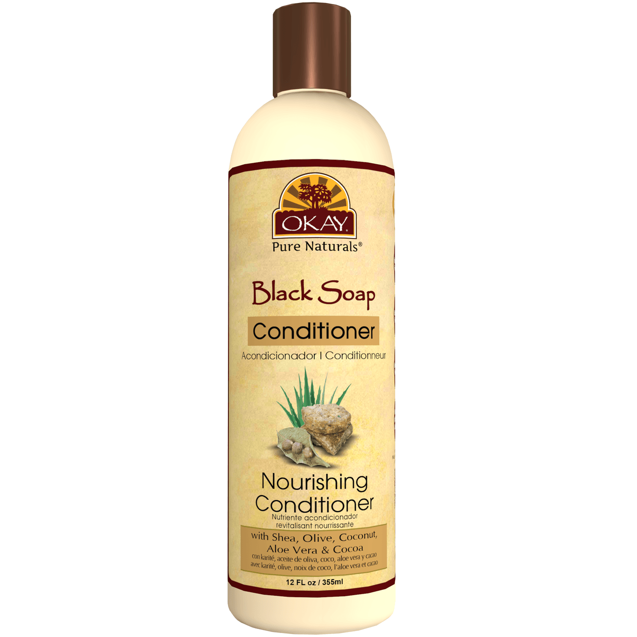 Okay African Black Soap  Conditioner, 12oz