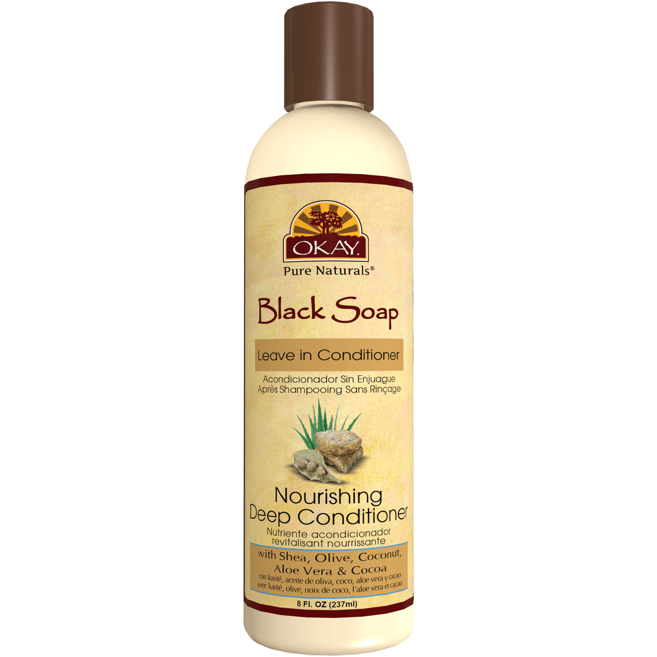 Okay African Black Soap Leave-in Conditioner, 8oz