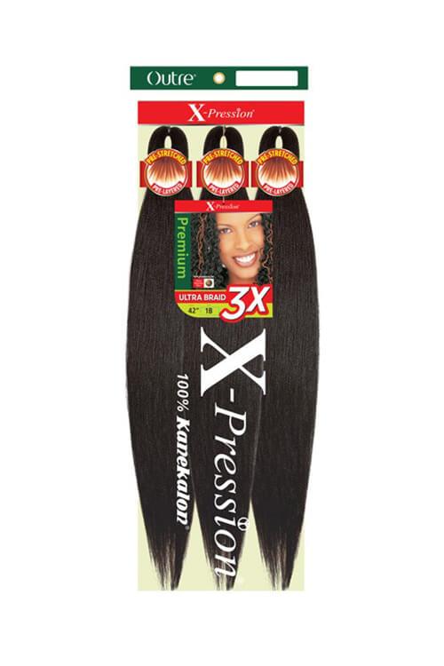 Outre X-Pression: 3X Ultra Pre-Stretched Kanekalon Braid 52” -   : Beauty Supply, Fashion, and Jewelry Wholesale Distributor