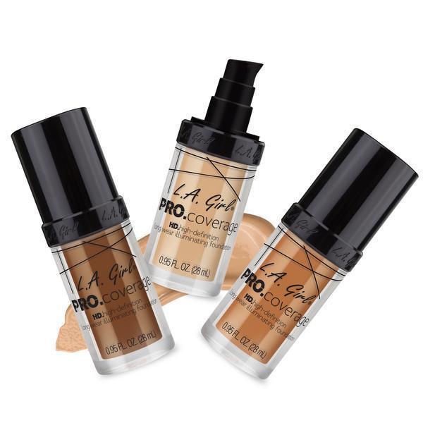 L.A. Girl Pro Coverage Illuminating Foundation (3PC) #GLM