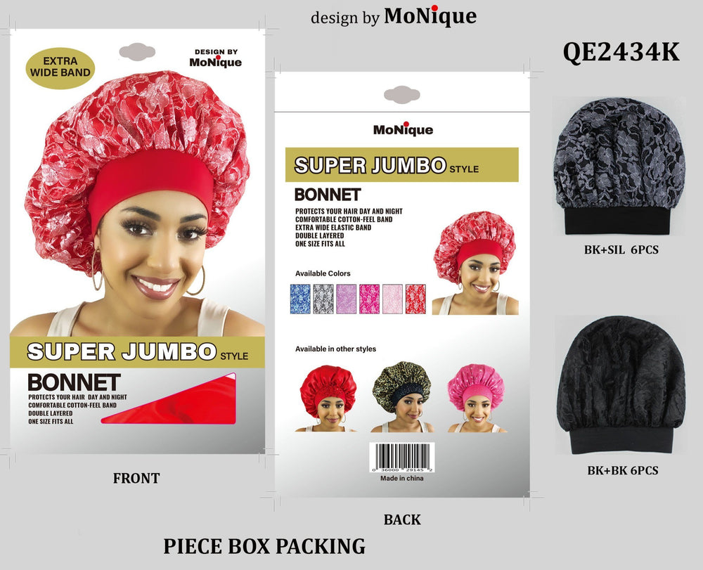 Supre Bonnets Super Jumbo Style Bonnet #QE2434K/QE2434A (12PC) – YoungsGA.com ...