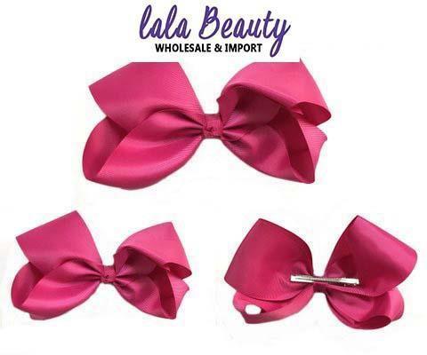 Texas Size Jumbo Hair Bow Magenta (Dozen)