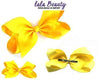Texas Size Jumbo Hair Bow Yellow (Dozen)