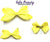 Texas Size Jumbo Hair Bow Neon Yellow (Dozen)