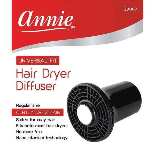#2997 Annie Hair Dryer Diffuser Black (PC)