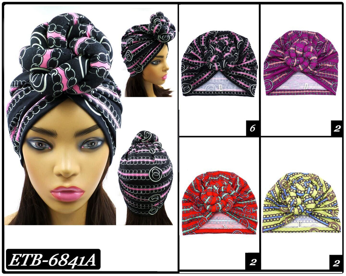 Knotted Design Head Wrap #ETB6841A / Assort (12PC)