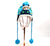 Kids Panda Beanie with Strap / Blue #AACG0702 (PC)