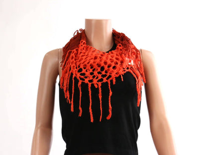 Two-tone Infinity Scarf with Frills #AANG1215 (PC)