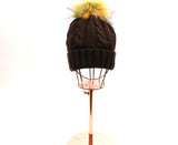 Knitted Tie Dye Pom Pom Beanie #AO322 (PC)