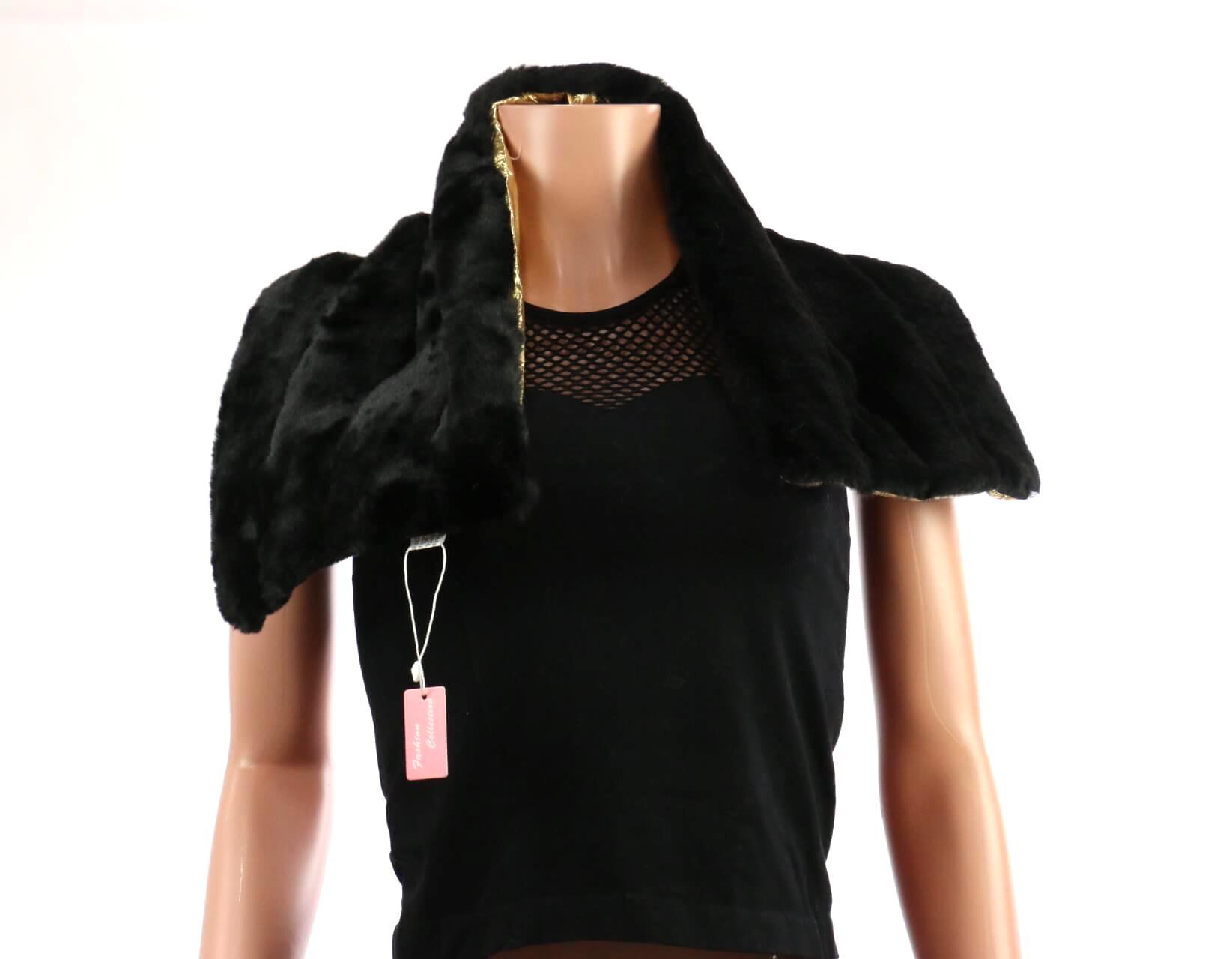 Furry Scarf with Button #AS226 (PC)
