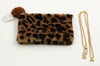Small Furry Pom Pom Bag with Attachable Chain#BG033 (PC)