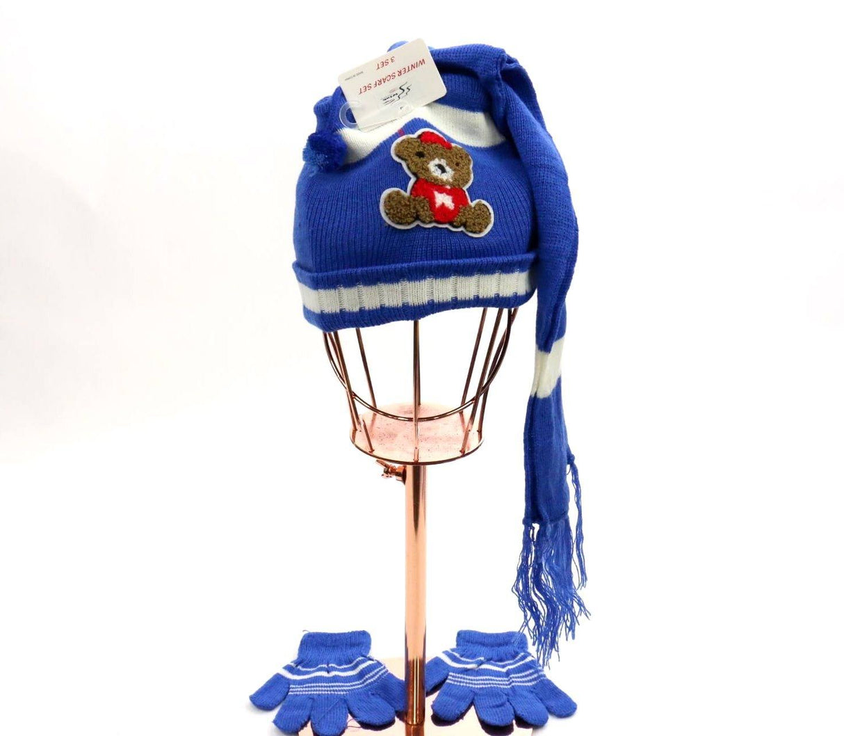 Bear Beanie / Glove / Scarf Set #BSF60006C (PC)