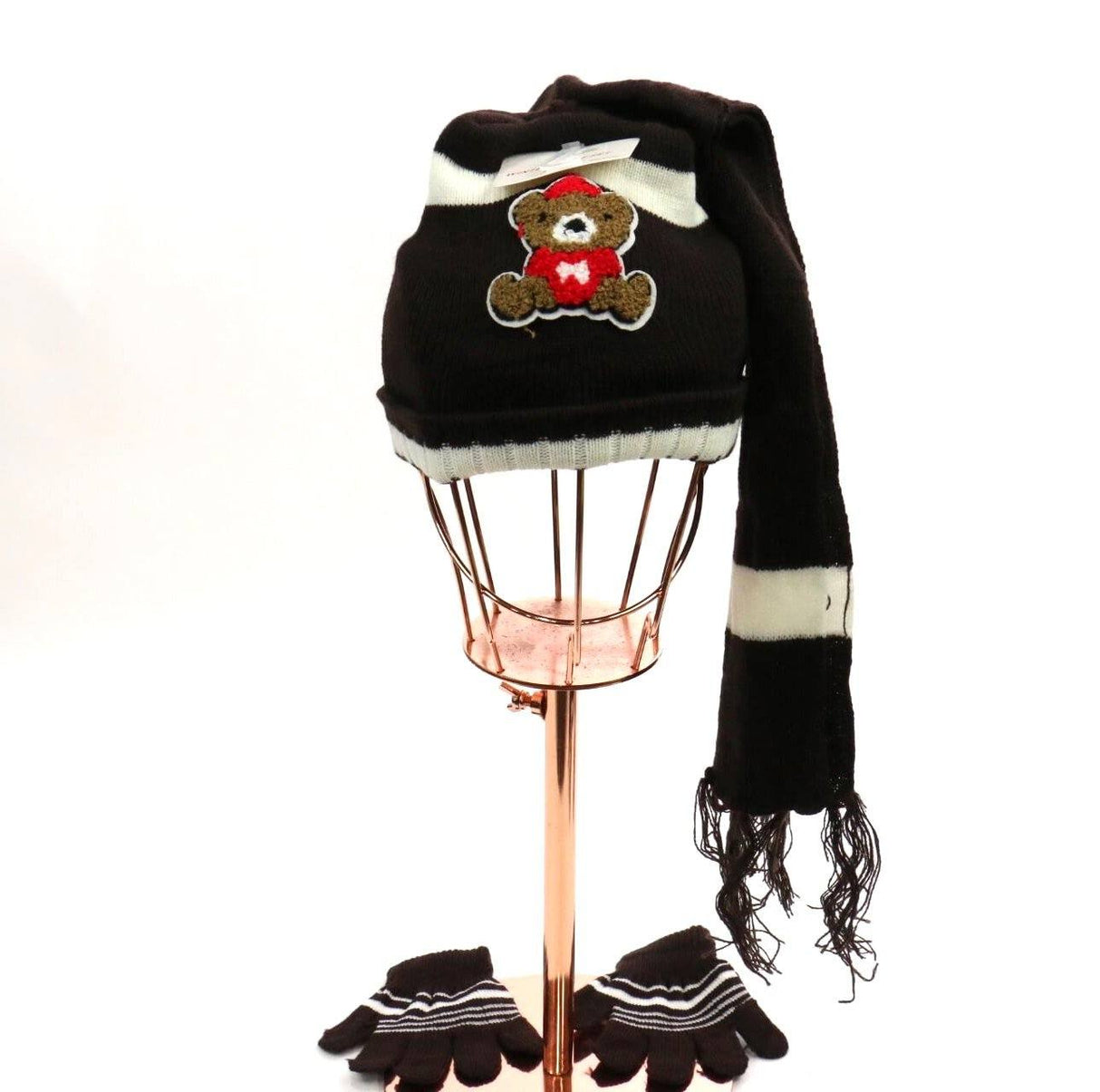 Bear Beanie / Glove / Scarf Set #BSF60006C (PC)