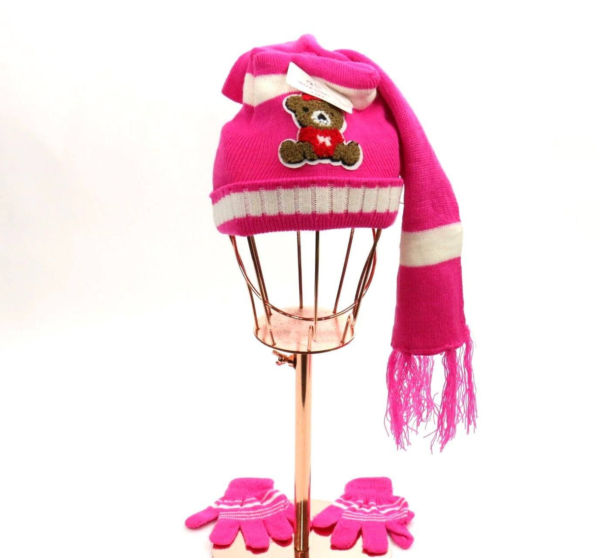 Bear Beanie / Glove / Scarf Set #BSF60006C (PC)