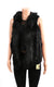 Furry Poncho Vest #EAVT8826 - Black (PC)