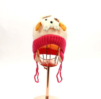 Kids Puppy Design Pom Pom Beanie #HNHT1168S (PC)