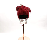 Knitted Double Pom Pom Beanie #HT1031 (PC)