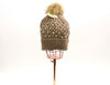 Knitted Pom Pom Beanie with Pearls #HT1050 (PC)