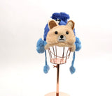 Kids Teddy Bear Pom Pom Beanie #HT713 (PC)