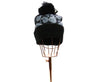 KB Paisley Pom Pom Beanie / Black #KBW55 (PC)