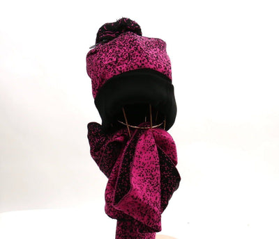 Knitted Pom Pom Beanie / Scarf Set #KKH203 (PC)