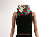 Furry Infinity Scarf with Design #KM2448 (PC)