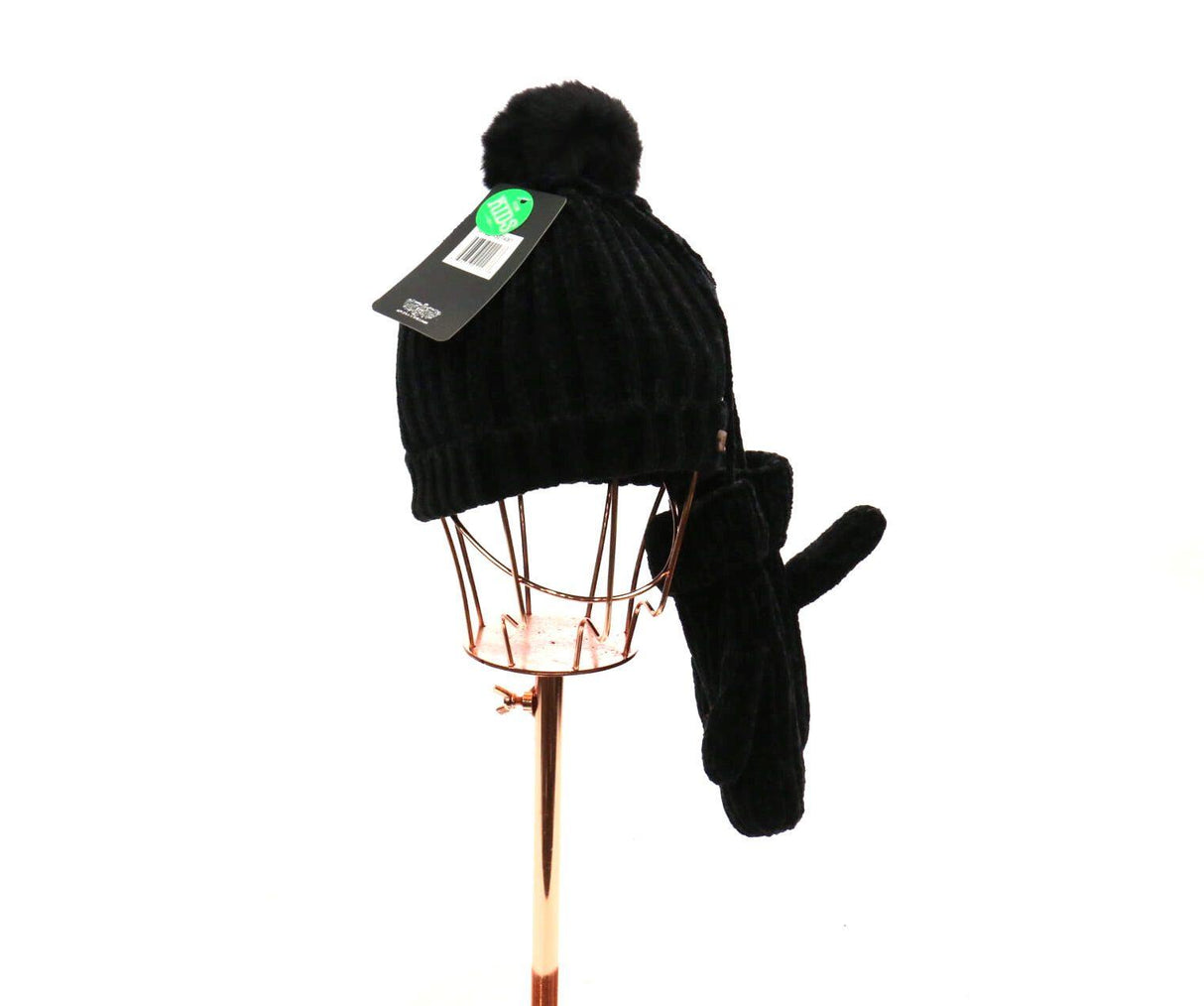 Kids Plush Pom Pom Beanie / Glove Set #KSET4061 (PC)