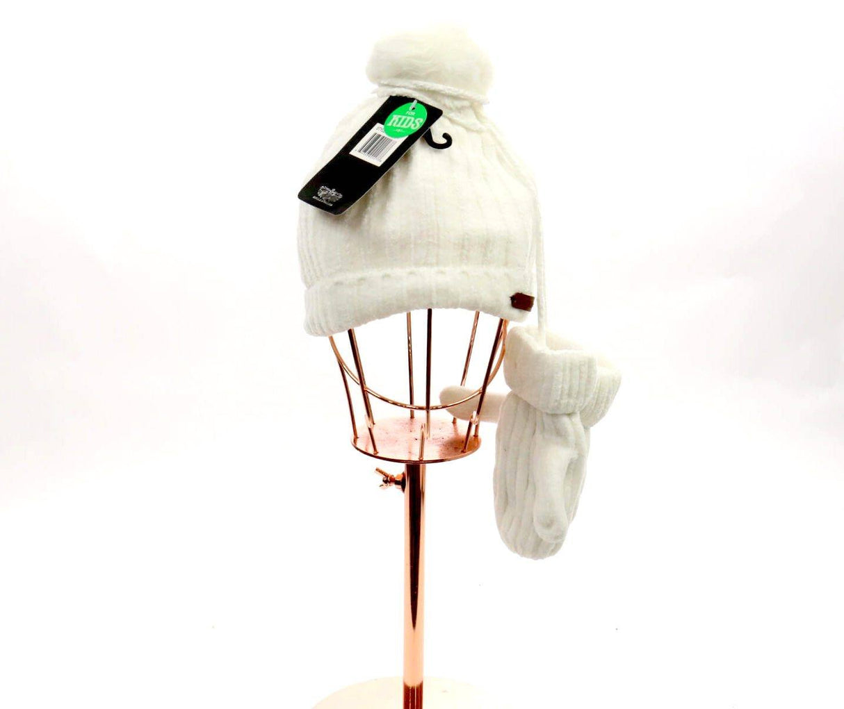 Kids Plush Pom Pom Beanie / Glove Set #KSET4061 (PC)