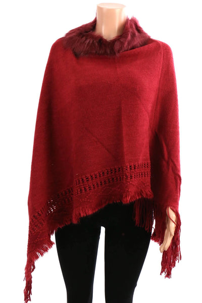 Fur Poncho with Frills #PC1004 (PC)