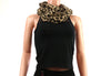 C.C. Ribbed Knit Leopard Accent Infinity Scarf #SF80 (PC)