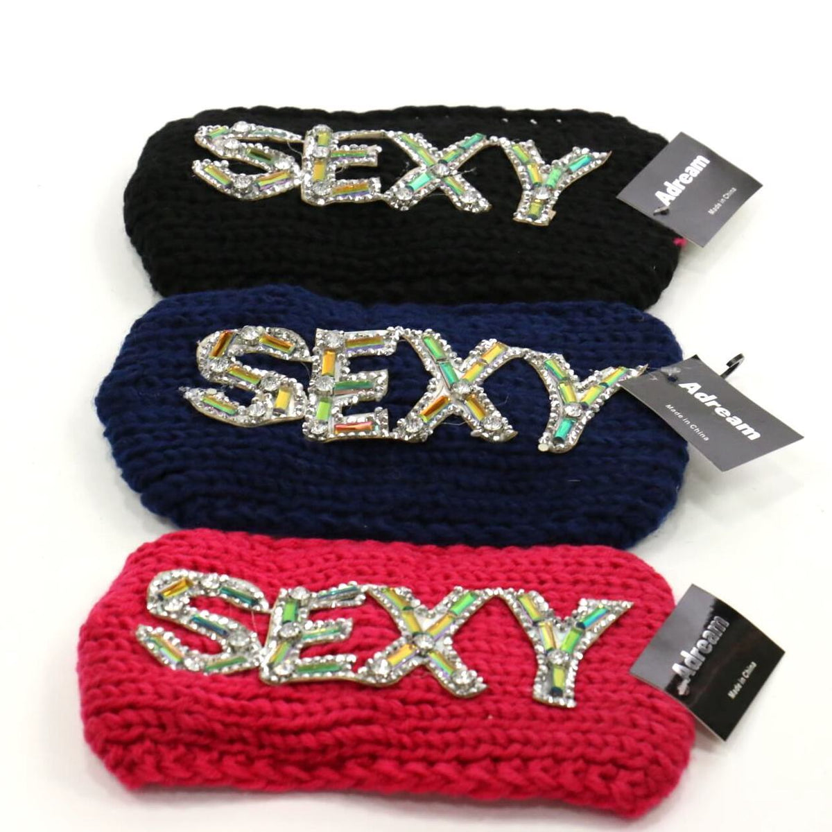 Knitted Rhinestone Headband / Assort #SHB001 (6PC) – YoungsGA.com ...