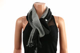 Three-tone Scarf with Frills / Assort #SP1002 (12PC)