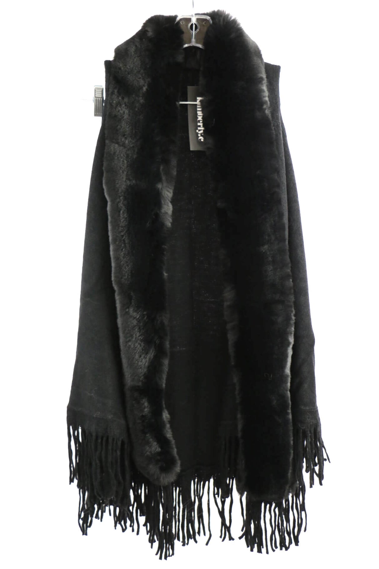 Vest Poncho with Frills and Fur Trim #VST3012 (PC)