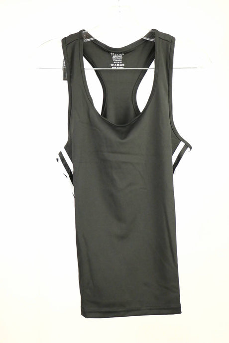 Tank Top, Jacket, and Legging Set with White Stripes / Black #YPS2120 (PC)