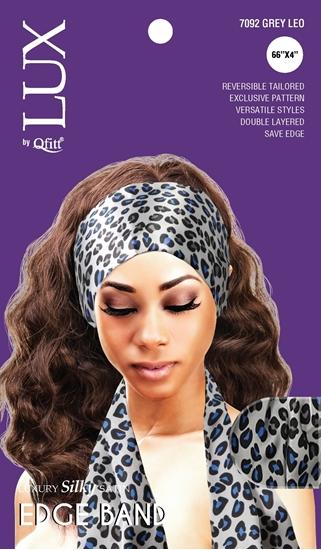 #7092 Lux Pattern Luxury Silky Satin Edge Band - Leo / Assort (6PC)