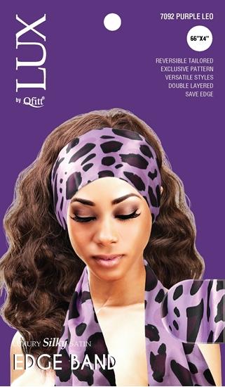 #7092 Lux Pattern Luxury Silky Satin Edge Band - Leo / Assort (6PC)