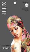 #7083 Lux Pattern Luxury Silky Satin Long Scarf - Afro / Assort (6PC)