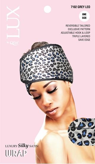 #7102 Lux Pattern Luxury Silky Satin Wrap - Leo / Assort (6PC)