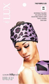 #7102 Lux Pattern Luxury Silky Satin Wrap - Leo / Assort (6PC)