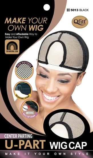 #5013 U-Part Wig Cap / Black (12PC)
