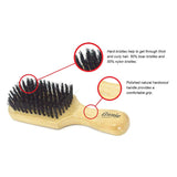 #2061 Annie Hard Club Boar & Nylon Bristle Brush (6PC)