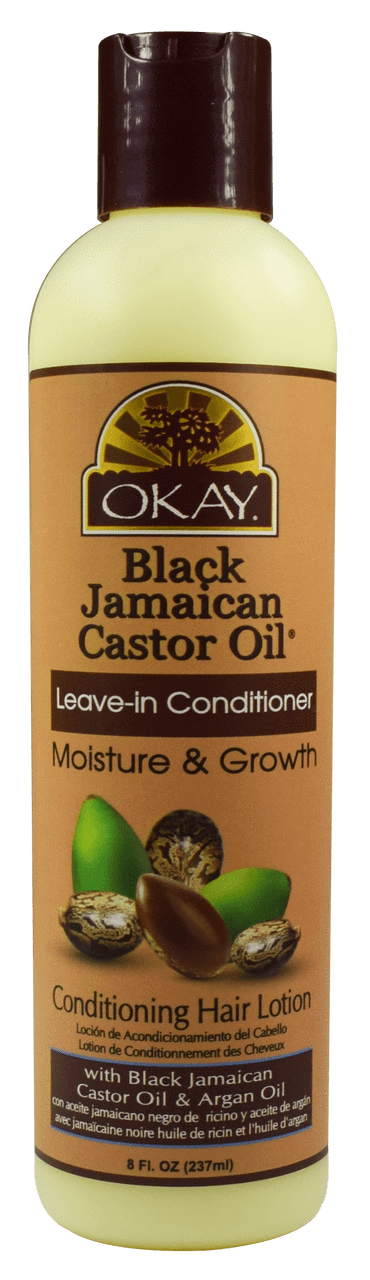 Okay Black Jamaican Castor Oil Leave-In Conditioner, 8oz