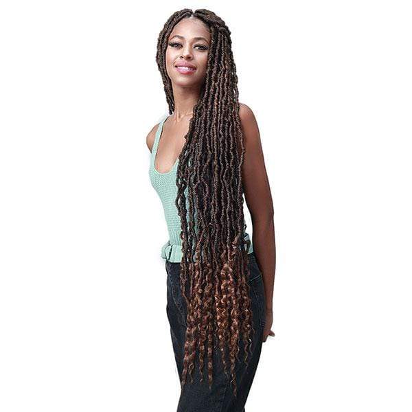 Bobbi Boss Synthetic Crochet Braid - NU LOCS FRENCH TIPS 36" 2X