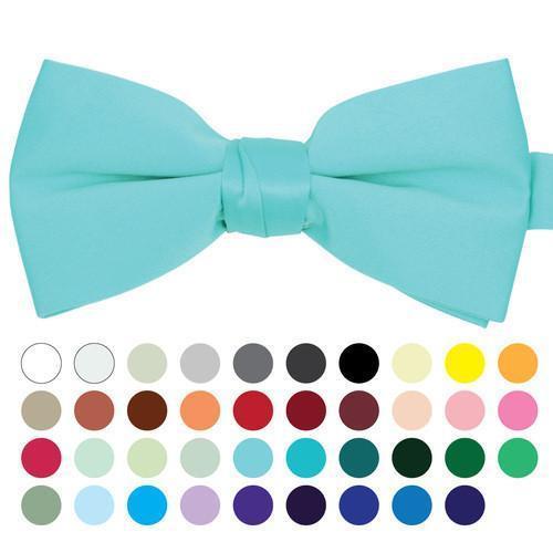 Men's 2.5" Poly Satin Banded Bow Ties Bt1301 (PC)