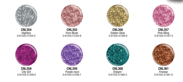 LA Colors Glitter Vibes Nail Polish (3PC)