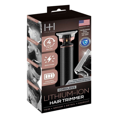 #5797 Annie H&H Cordless Lithium-Iron Hair Trimmer Black & Rose (PC)