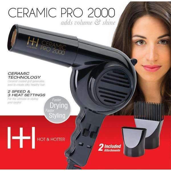#5855 Annie Hot & Hotter Ceramic Pro-2000 Dryer Black (PC)